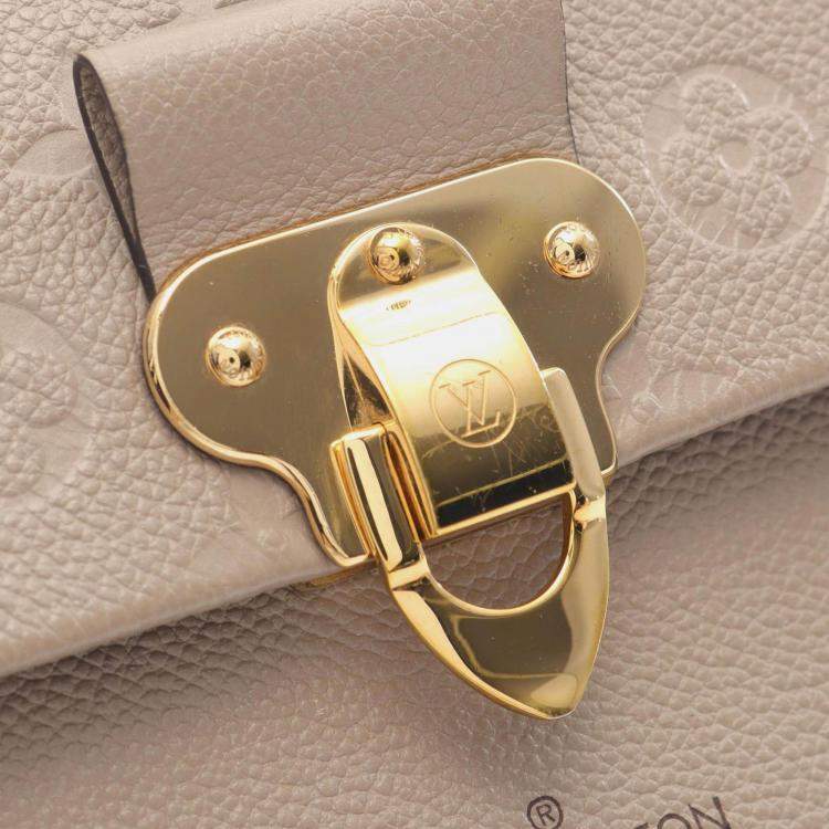 Pre Owned Louis Vuitton Vavin PM Chain Shoulder Bag  Monogram Empreinte Beige