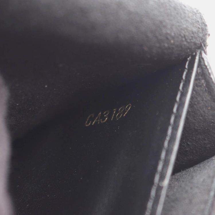 Pre Owned Louis Vuitton Portefeuille Vavin Chain Shoulder Bag  Damier Canvas Ebene