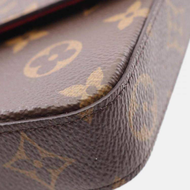 Pre Owned Louis Vuitton Pochette Felicie Chain Shoulder Bag  Monogram Fuschia