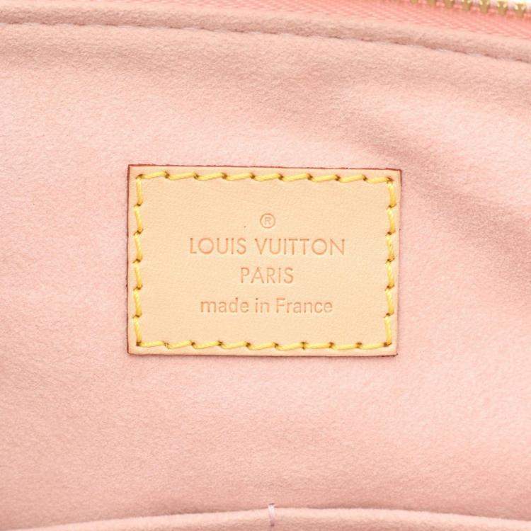 Pre Owned Louis Vuitton Pallas Shoulder Handbag  Monogram Canvas Rose Valerine