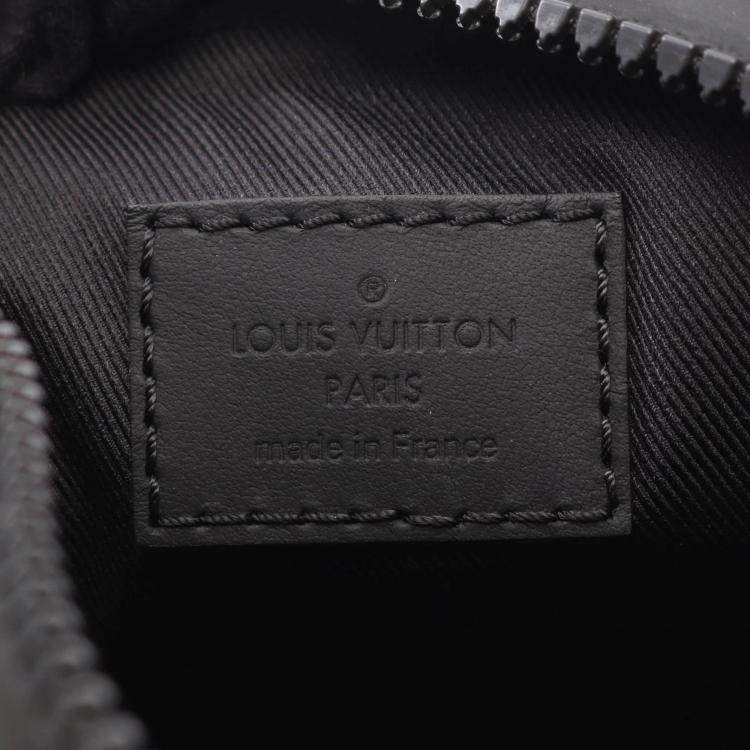 Pre Owned Louis Vuitton Keepall Xs Shoulder Handbag  Damier Stripe Canvas Green