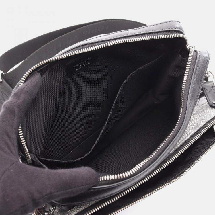 Pre Owned Louis Vuitton Trio Messenger 3D Crossbody Shoulder Bag  Damier Graphite