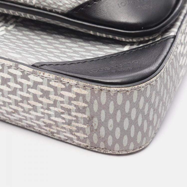 Pre Owned Louis Vuitton Trio Messenger 3D Crossbody Shoulder Bag  Damier Graphite