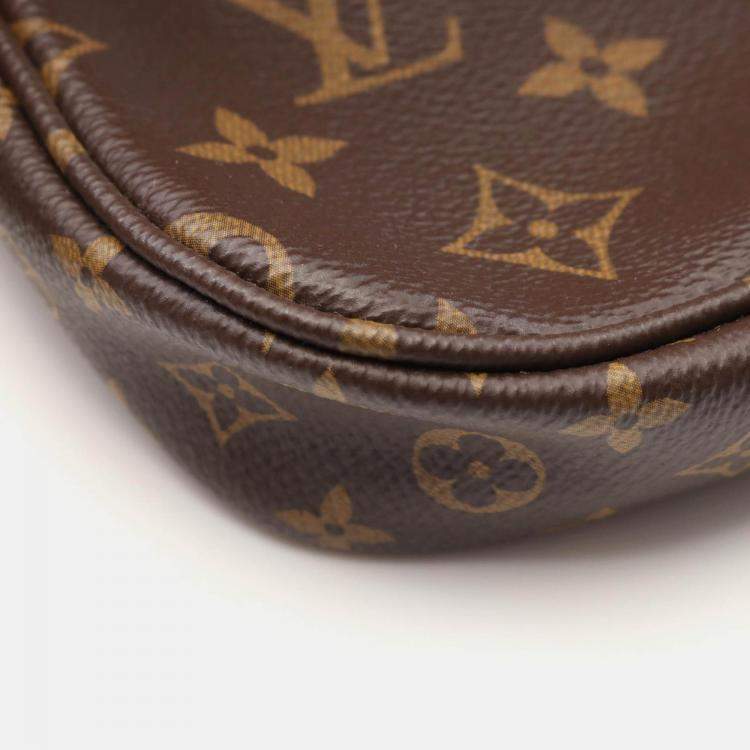 Pre Owned Louis Vuitton Multi Pochette Accessoires Shoulder Bag  Monogram Khaki