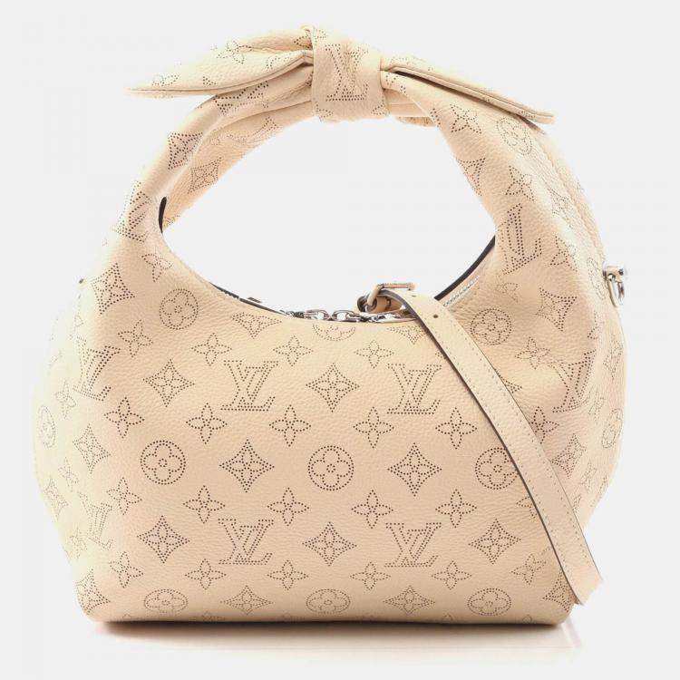 Pre Owned Louis Vuitton Why Not PM Shoulder Handbag  Mahina Leather Beige
