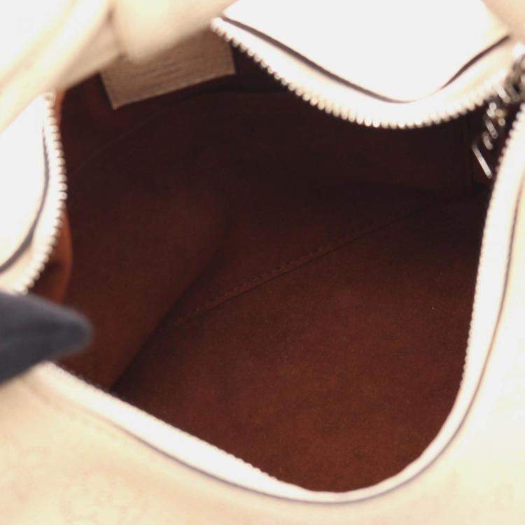 Pre Owned Louis Vuitton Why Not PM Shoulder Handbag  Mahina Leather Beige