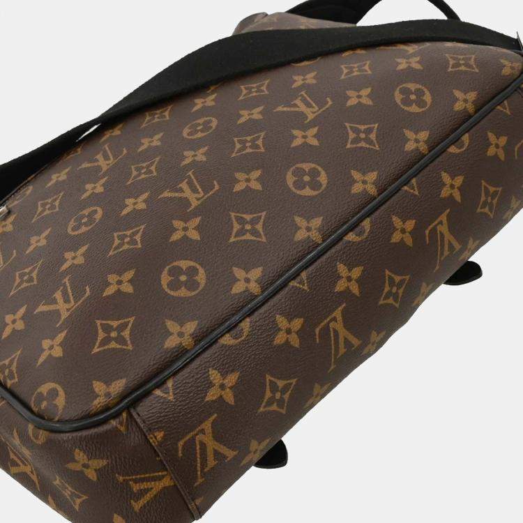 Pre Owned Louis Vuitton Monogram Macassar Christopher Shoulder Bag