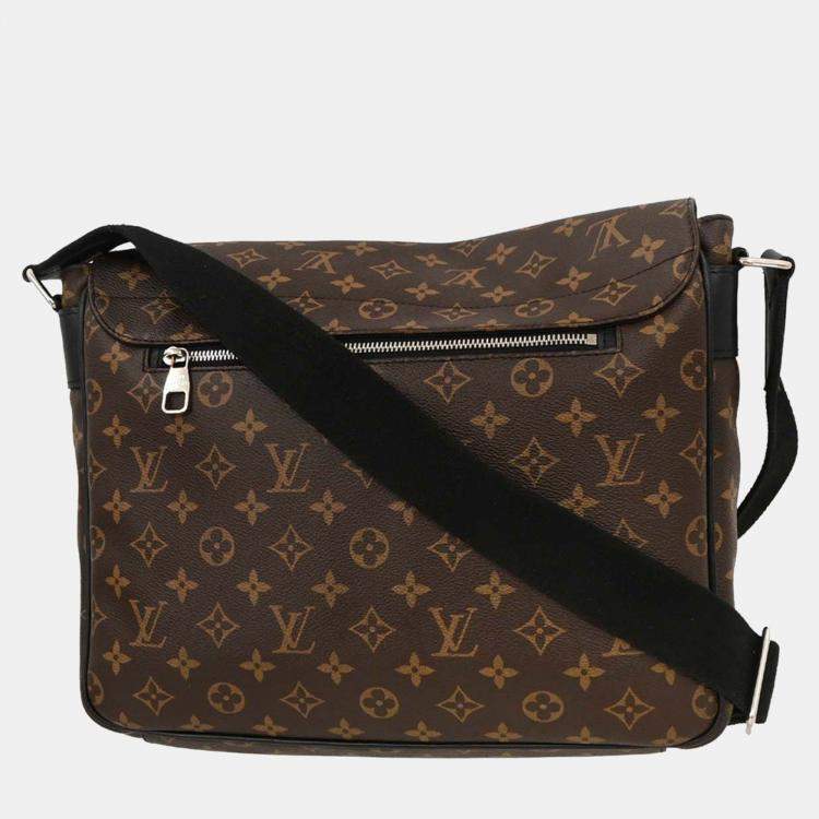 Pre Owned Louis Vuitton Monogram Macassar Christopher Shoulder Bag