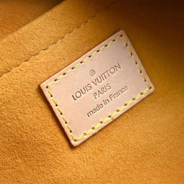 Pre Owned Louis Vuitton Blue Monogram Denim Cabas Raye GM 2way Tote