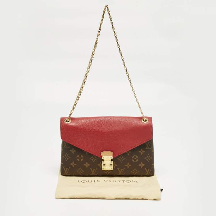 Pre Owned Louis Vuitton Cerise Monogram Canvas Pallas Chain Bag