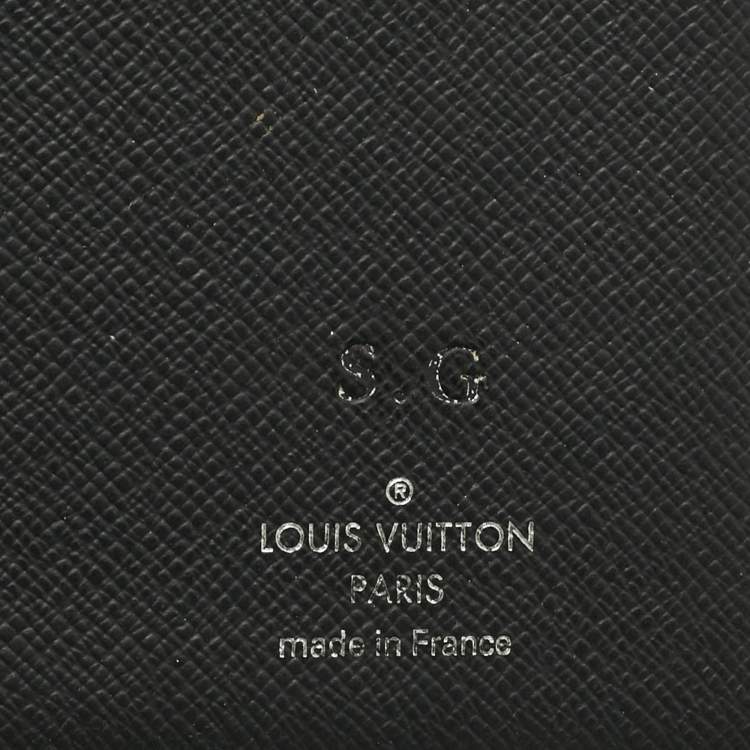Pre Owned Louis Vuitton Graphite Monogram Canvas Brazza Wallet