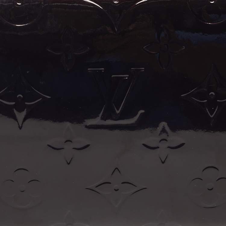 Pre Owned Louis Vuitton Amarante Monogram Vernis Zippy Organizer Wallet