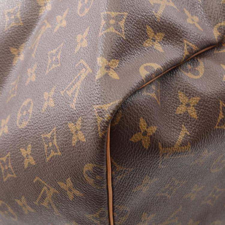 Pre Owned Louis Vuitton Brown Monogram Keepall 55