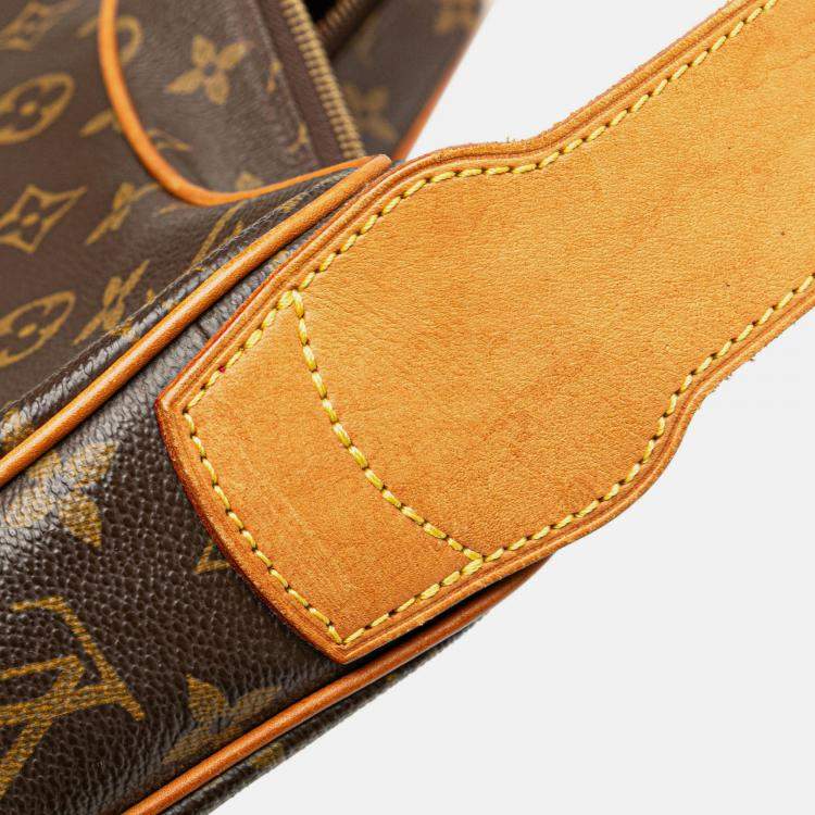 Pre Owned Louis Vuitton Brown Monogram Croissant GM