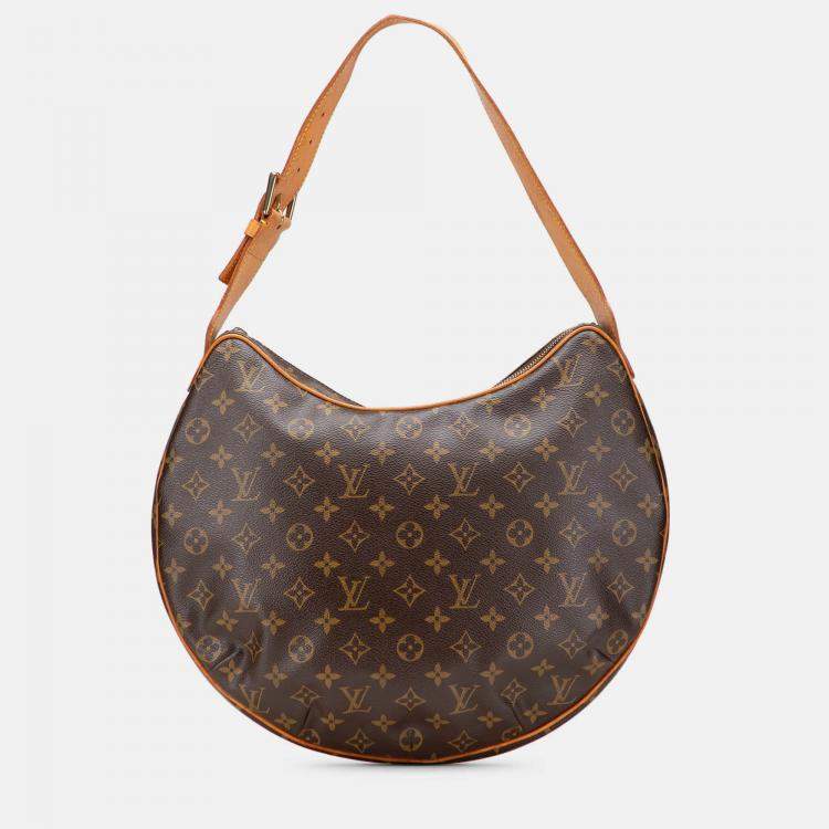 Pre Owned Louis Vuitton Brown Monogram Croissant GM