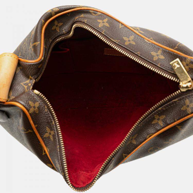 Pre Owned Louis Vuitton Brown Monogram Croissant GM
