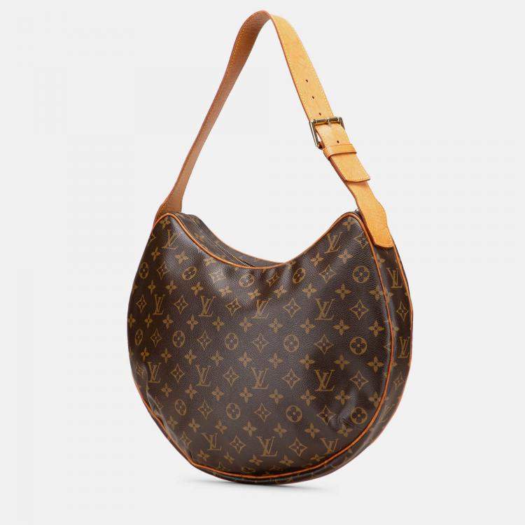 Pre Owned Louis Vuitton Brown Monogram Croissant GM