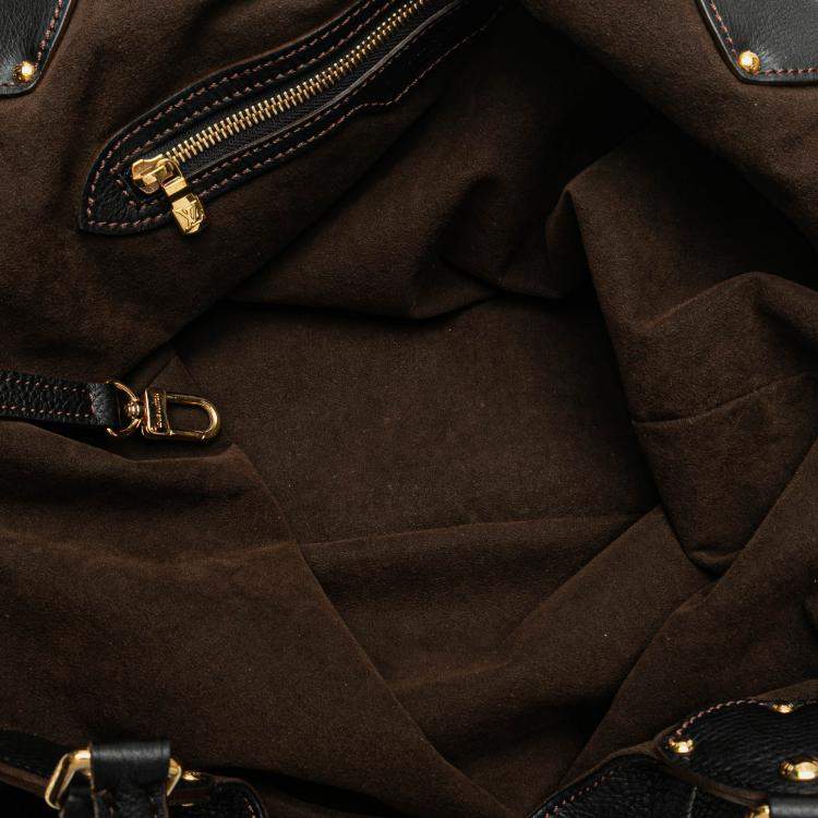 Pre Owned Louis Vuitton Black Monogram Mahina L