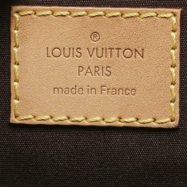 Pre Owned Louis Vuitton Amarante Monogram Vernis Alma PM Bag