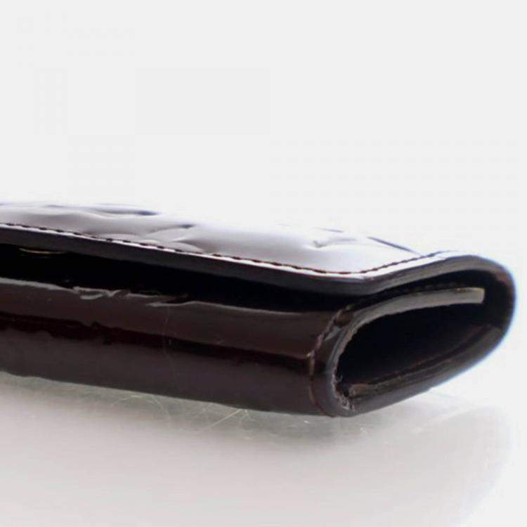Pre Owned Louis Vuitton Monogram Vernis 4 Key Case
