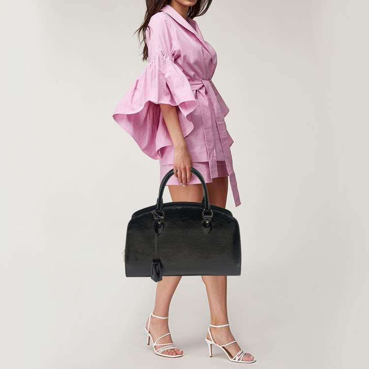 Pre Owned Louis Vuitton Black Electric Epi Leather Pont Neuf PM Bag