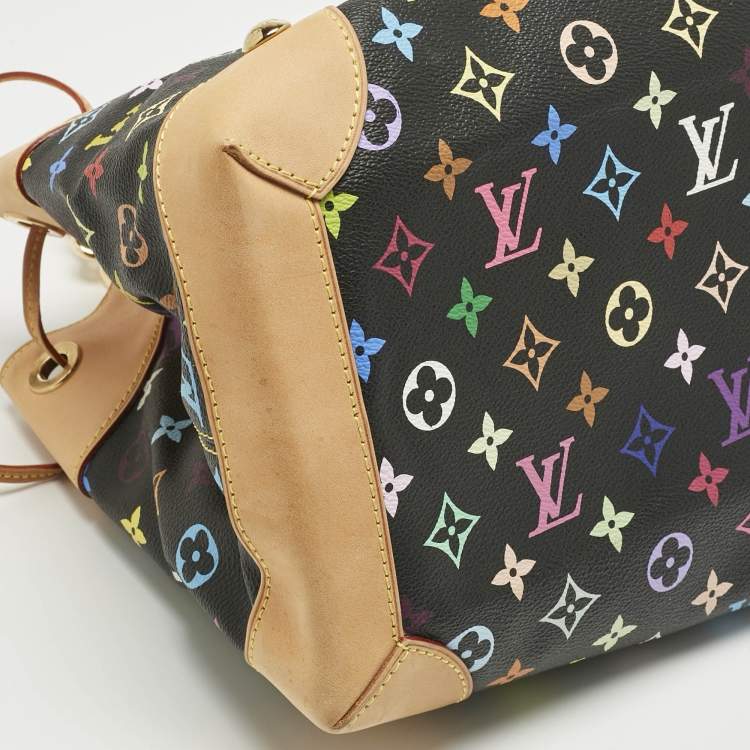 Pre Owned Louis Vuitton Black Monogram Multicolor Canvas Ursula Bag