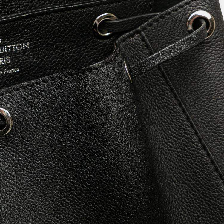 Pre Owned Louis Vuitton Black Leather Taurillon Lockme Backpack