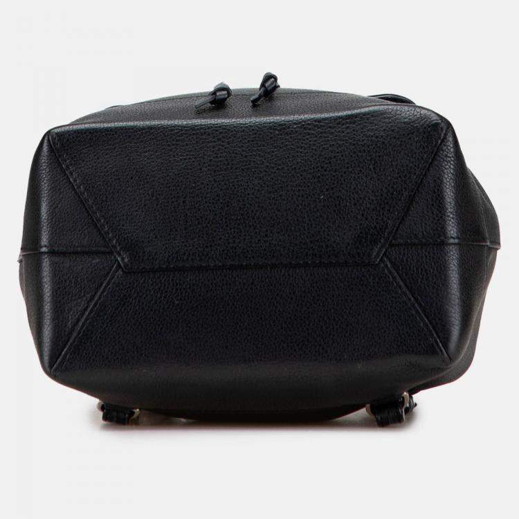 Pre Owned Louis Vuitton Black Leather Taurillon Lockme Backpack