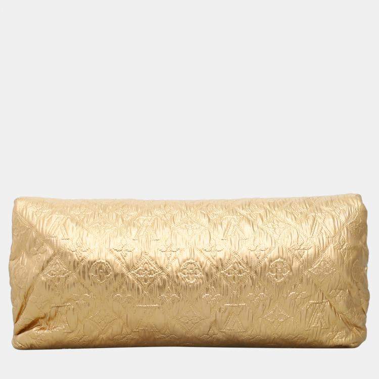 Pre Owned Louis Vuitton Quilted Monogram Saumon Clutch