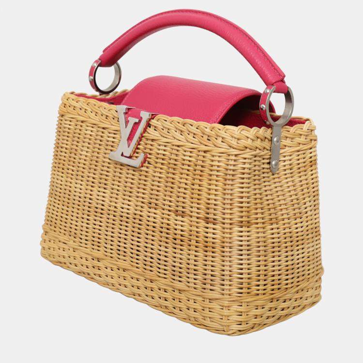 Pre Owned Louis Vuitton Wicker Capucines Bag