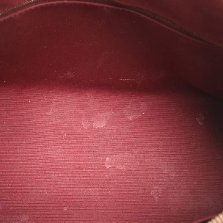Pre Owned Louis Vuitton Pomme D'Amour Vernis Lock It PM Bag