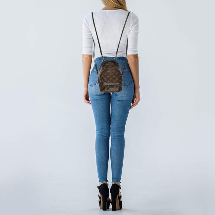 Pre Owned Louis Vuitton Monogram Canvas Mini Palm Springs Backpack