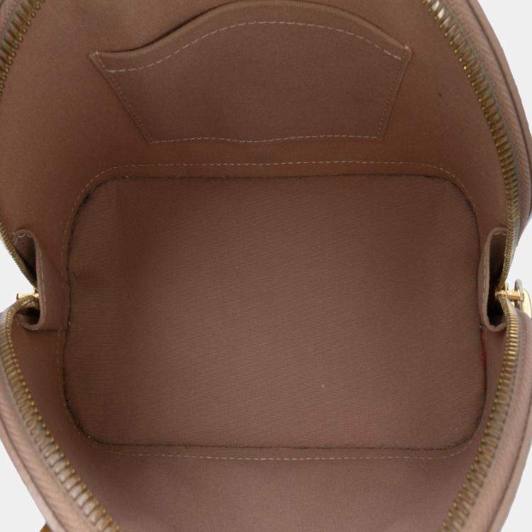 Pre Owned Louis Vuitton Gold Monogram Vernis Alma BB