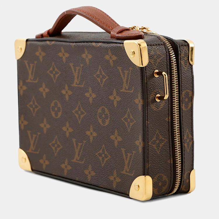 Pre Owned Louis Vuitton Soft Trunk Brown Monogram Nbacollaboration