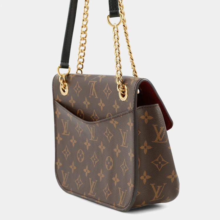 Pre Owned Louis Vuitton Passy Red Monogram