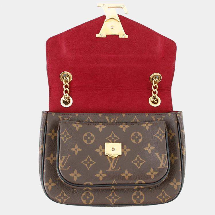 Pre Owned Louis Vuitton Passy Red Monogram