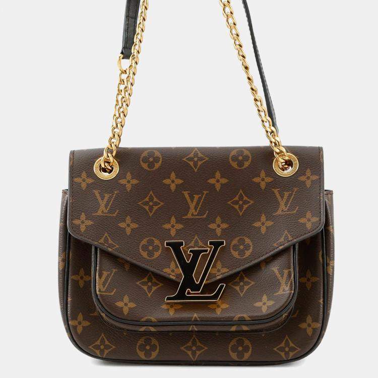 Pre Owned Louis Vuitton Passy Red Monogram