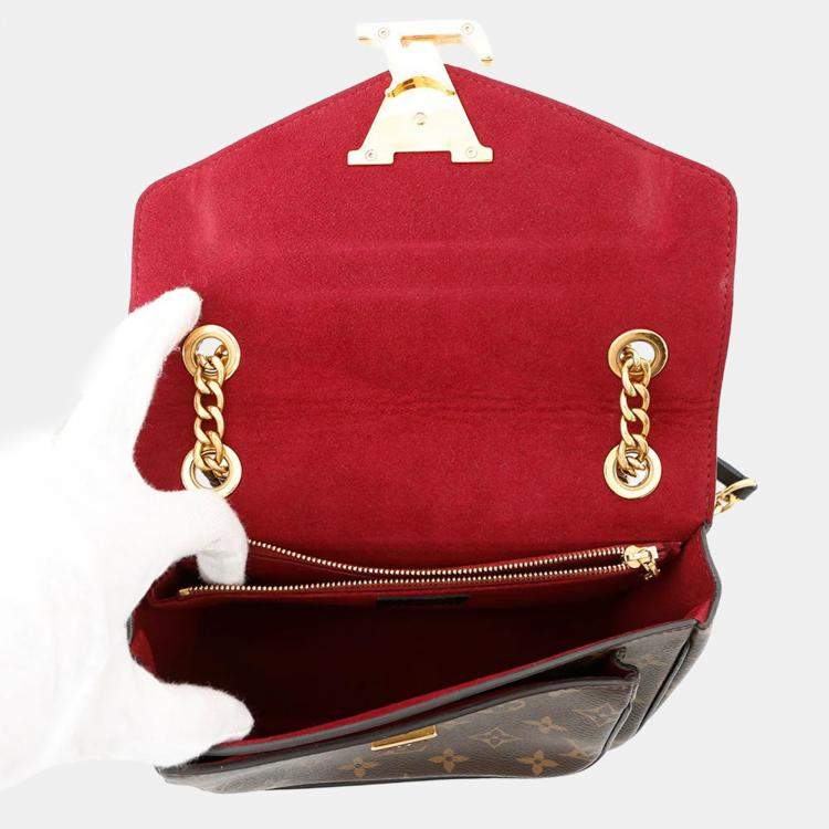 Pre Owned Louis Vuitton Passy Red Monogram