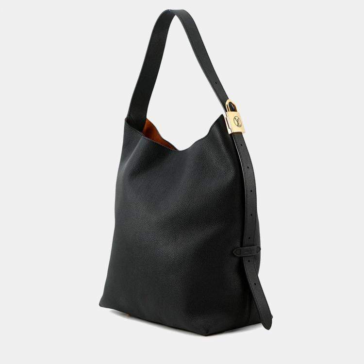 Pre Owned Louis Vuitton Lowkey Hobo Noir Grained Calf Leather Size MM