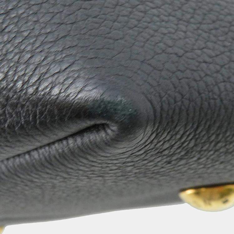 Pre Owned Louis Vuitton Lowkey Hobo Noir Grained Calf Leather Size MM