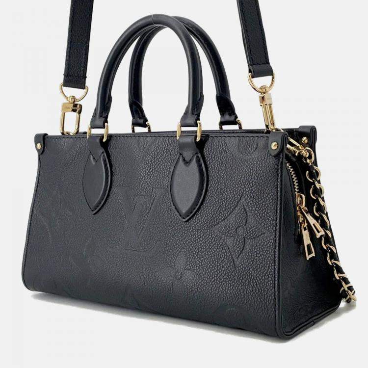 Pre Owned Louis Vuitton Onthego Ew Noir Monogram Empreinte