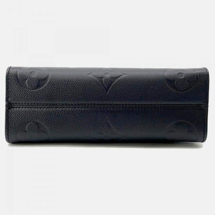 Pre Owned Louis Vuitton Onthego Ew Noir Monogram Empreinte