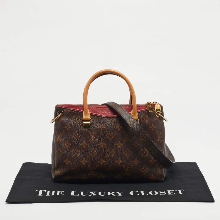Pre Owned Louis Vuitton Cerise Monogram Canvas Pallas BB Bag