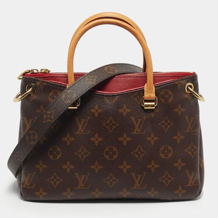 Pre Owned Louis Vuitton Cerise Monogram Canvas Pallas BB Bag