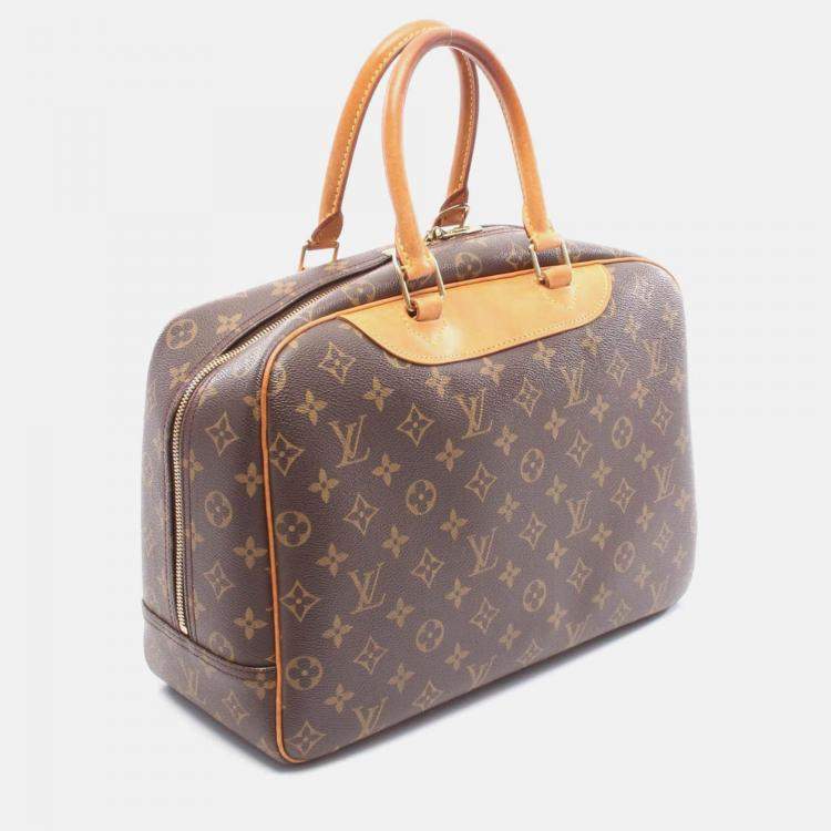 Pre Owned Louis Vuitton Deauville Monogram Canvas Bowling Bag