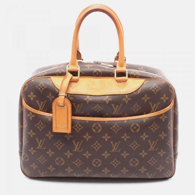 Pre Owned Louis Vuitton Deauville Monogram Canvas Bowling Bag