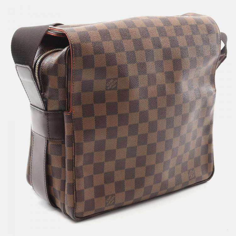 Pre Owned Louis Vuitton Naviglio Damier Ebene Canvas Crossbody Bag