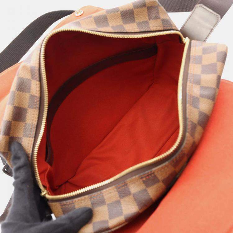 Pre Owned Louis Vuitton Naviglio Damier Ebene Canvas Crossbody Bag