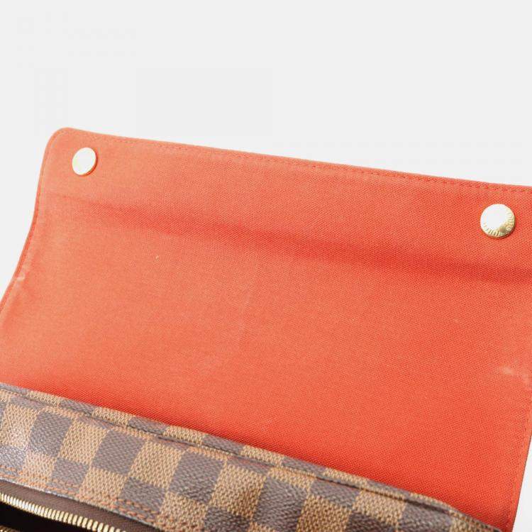 Pre Owned Louis Vuitton Naviglio Damier Ebene Canvas Crossbody Bag