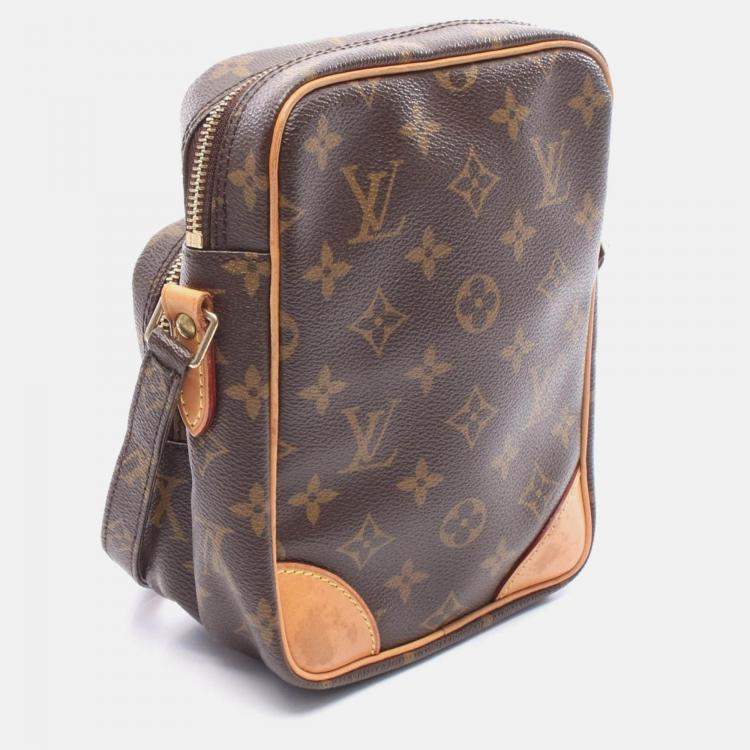 Pre Owned Louis Vuitton Amazon Brown Monogram Canvas Crossbody Shoulder Bag 
